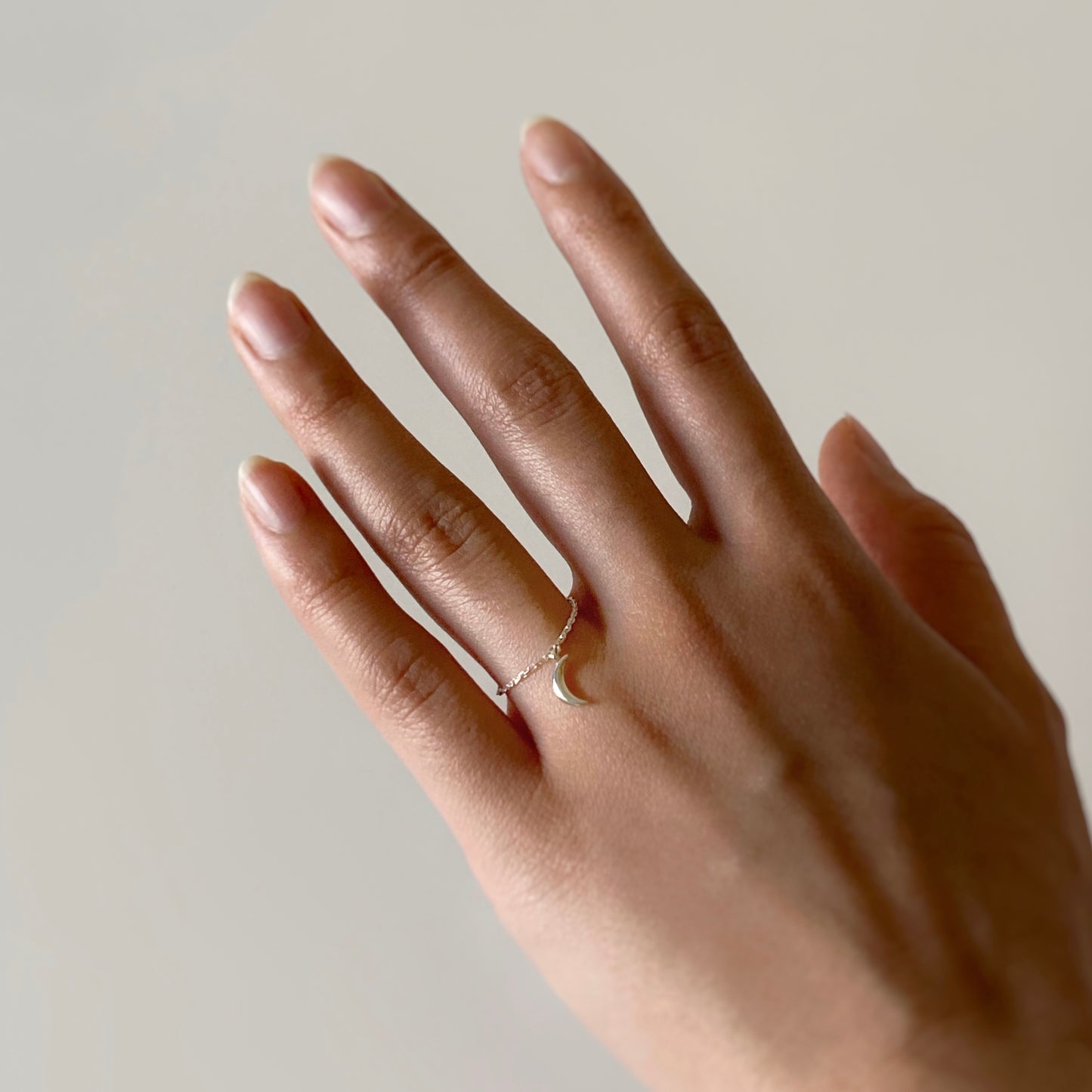 Moon Dangle Ring